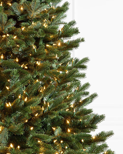 Árvore de Natal Verde Tradicional com Galhos Articulados, Suporte Metálico e Micro LEDs Embutidos